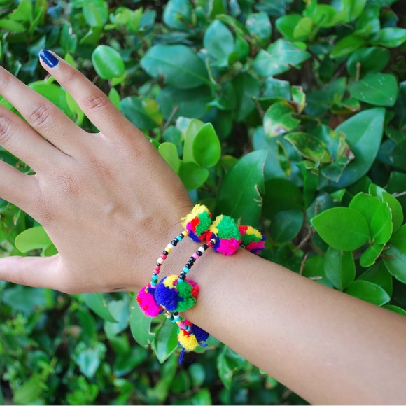 Pom Pom Bracelet - Picture 1 of 1